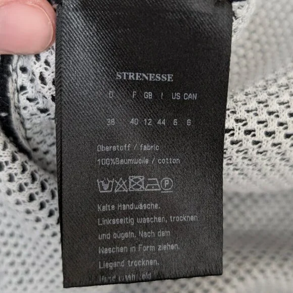 Strenesse B&W Knit Short Sleeve Dress - Picture 9 of 9